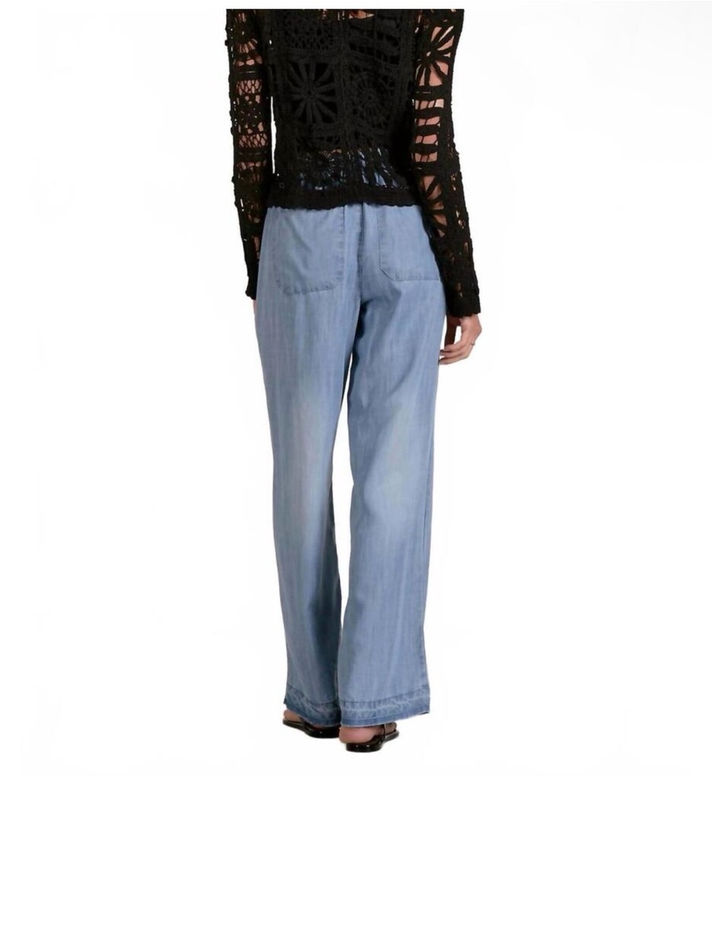 Elan Women's Blake Crochet Cardigan Black size M NWT - Picture 2 of 7